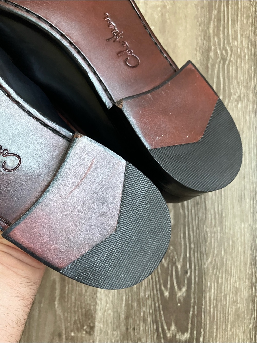 Cole Haan Ascot II black leather slip-on loafers gold-toned horsebit detail - Picture 11 of 17